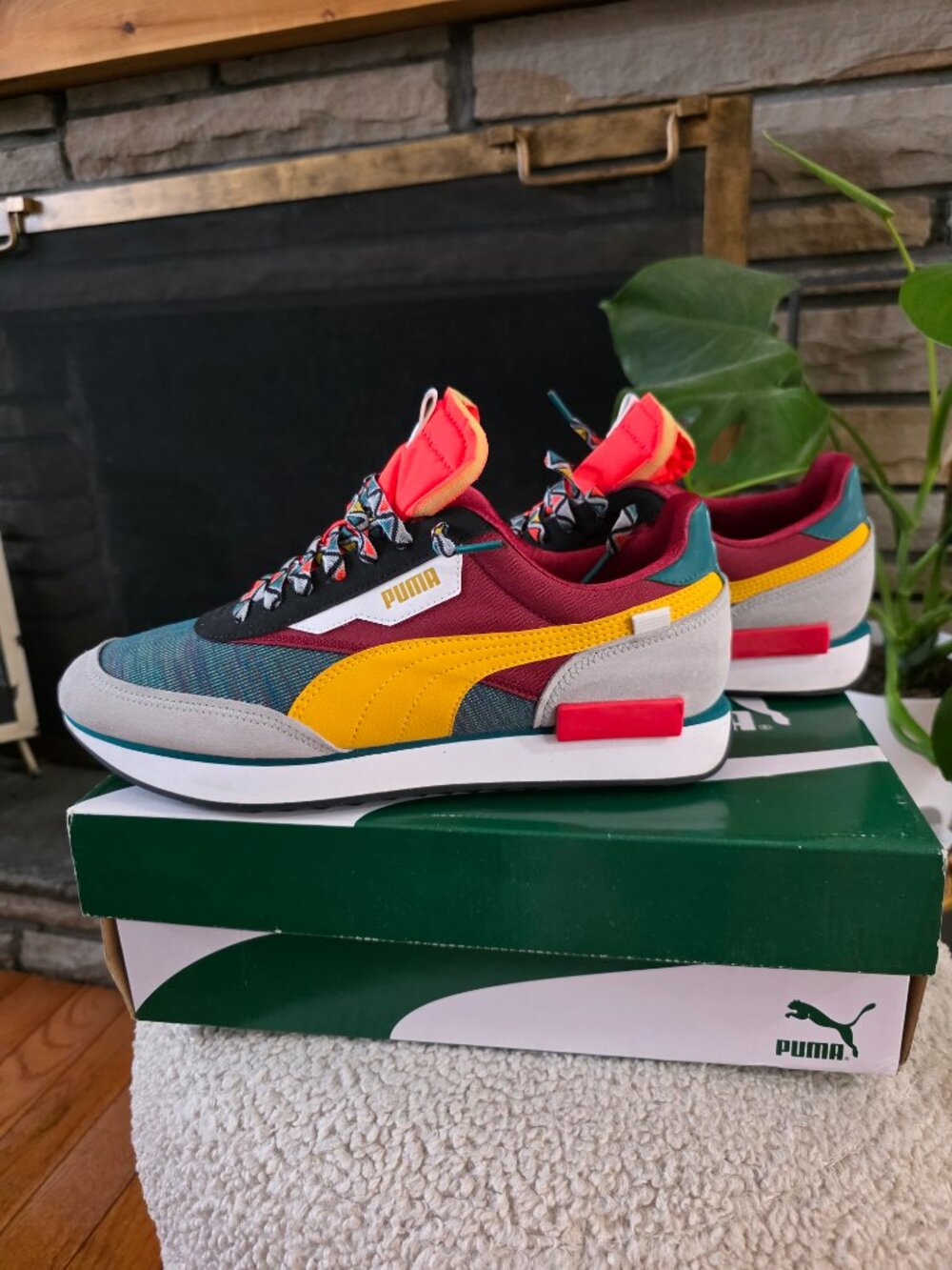 Puma Future Rider Mix colorblock sneakers. Men size 11
